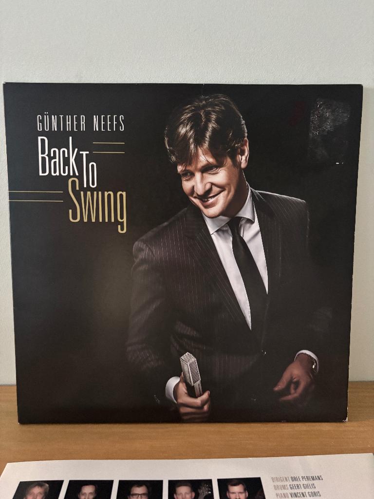LP - Gunther Neefs - Back to swing (dédicacé), Pochette gatefold, Enlèvement ou Envoi, Comme neuf, 12 pouces