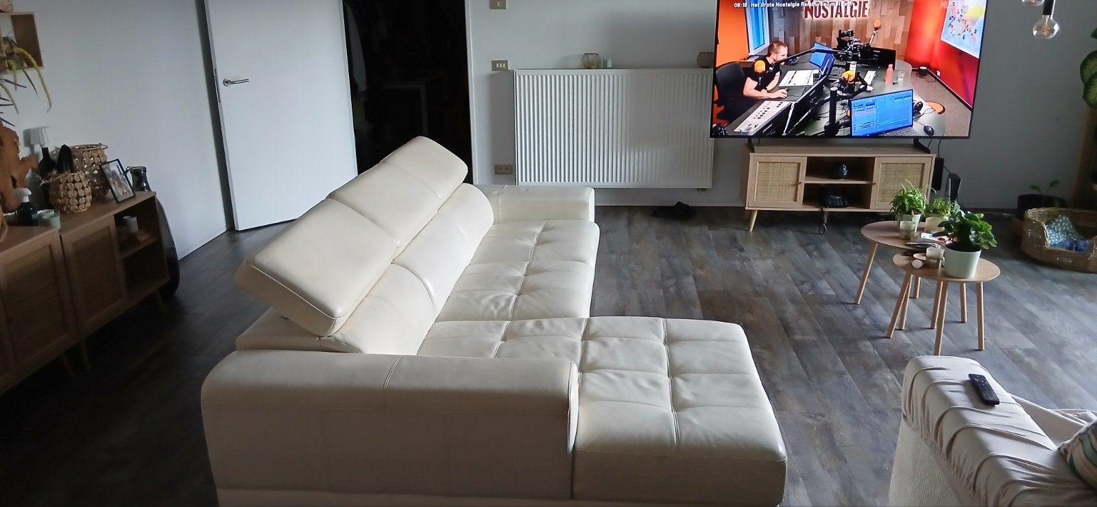 🟣lederen zetel🟣, Huis en Inrichting, Ophalen