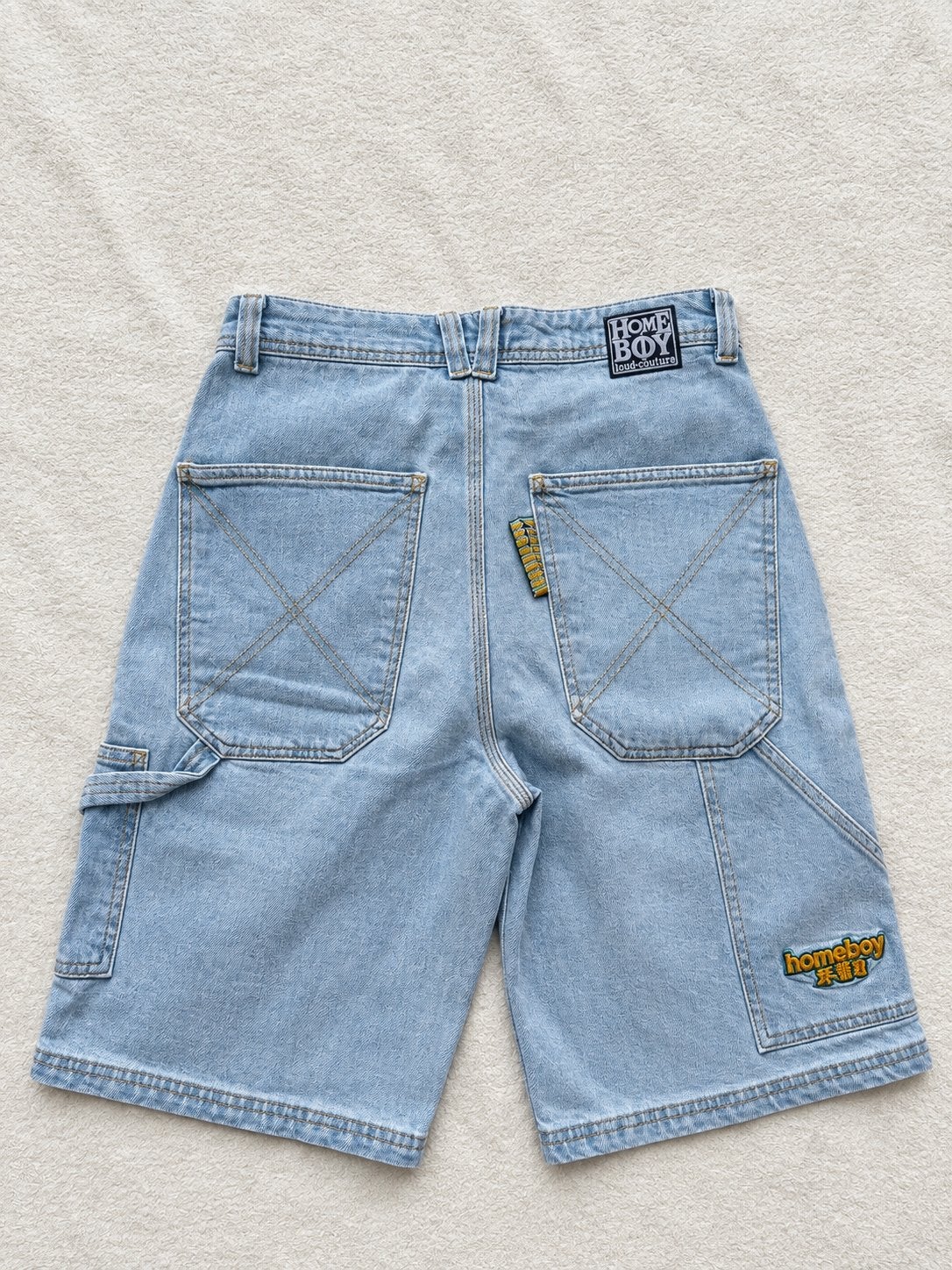 Short cargo en jean Homeboy - Bleu clair - W26, Envoi, Comme neuf, Garçon, Pantalon