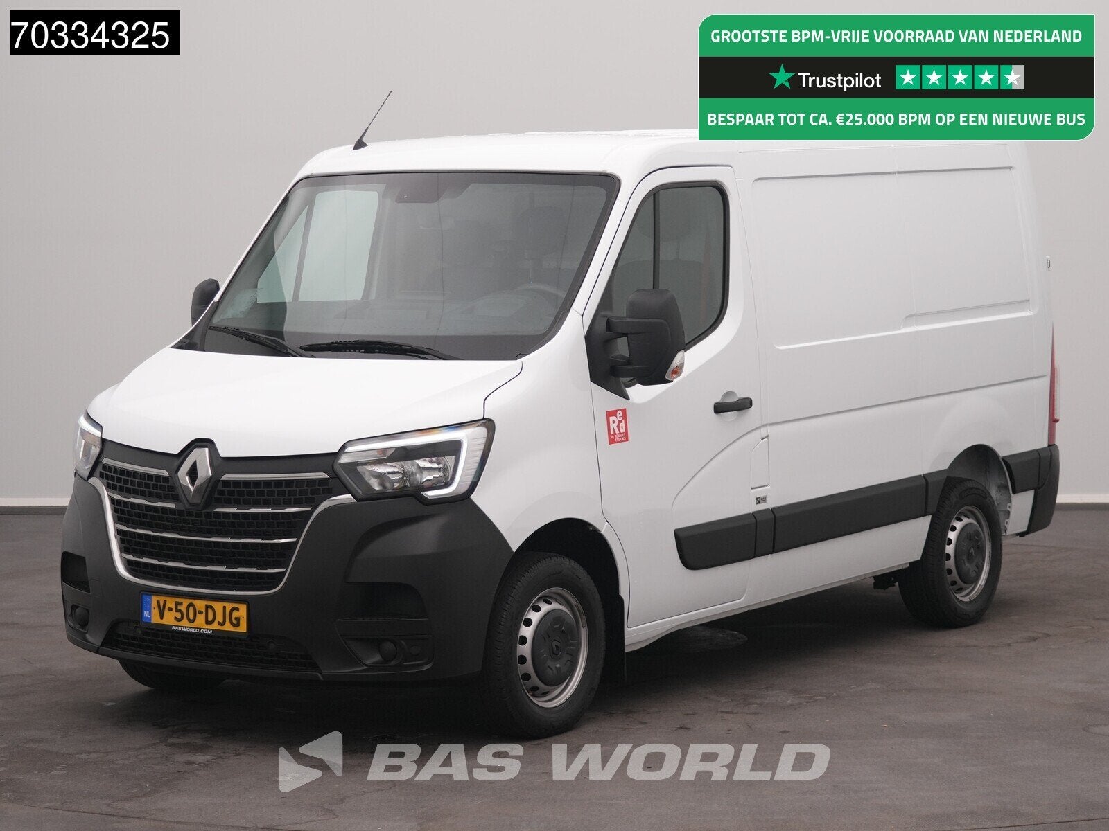 Renault Master 135PK L1H1 LED Airco Cruise Parkeersensoren E, Auto's, 135 pk, Stof, Gebruikt, Euro 6