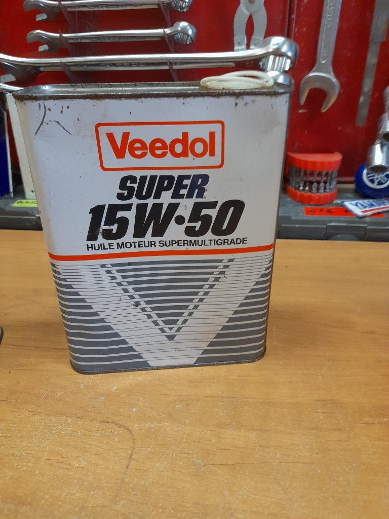 ancien bidon huile vide veedol super 15w50, Envoi, Utilisé, Autres types