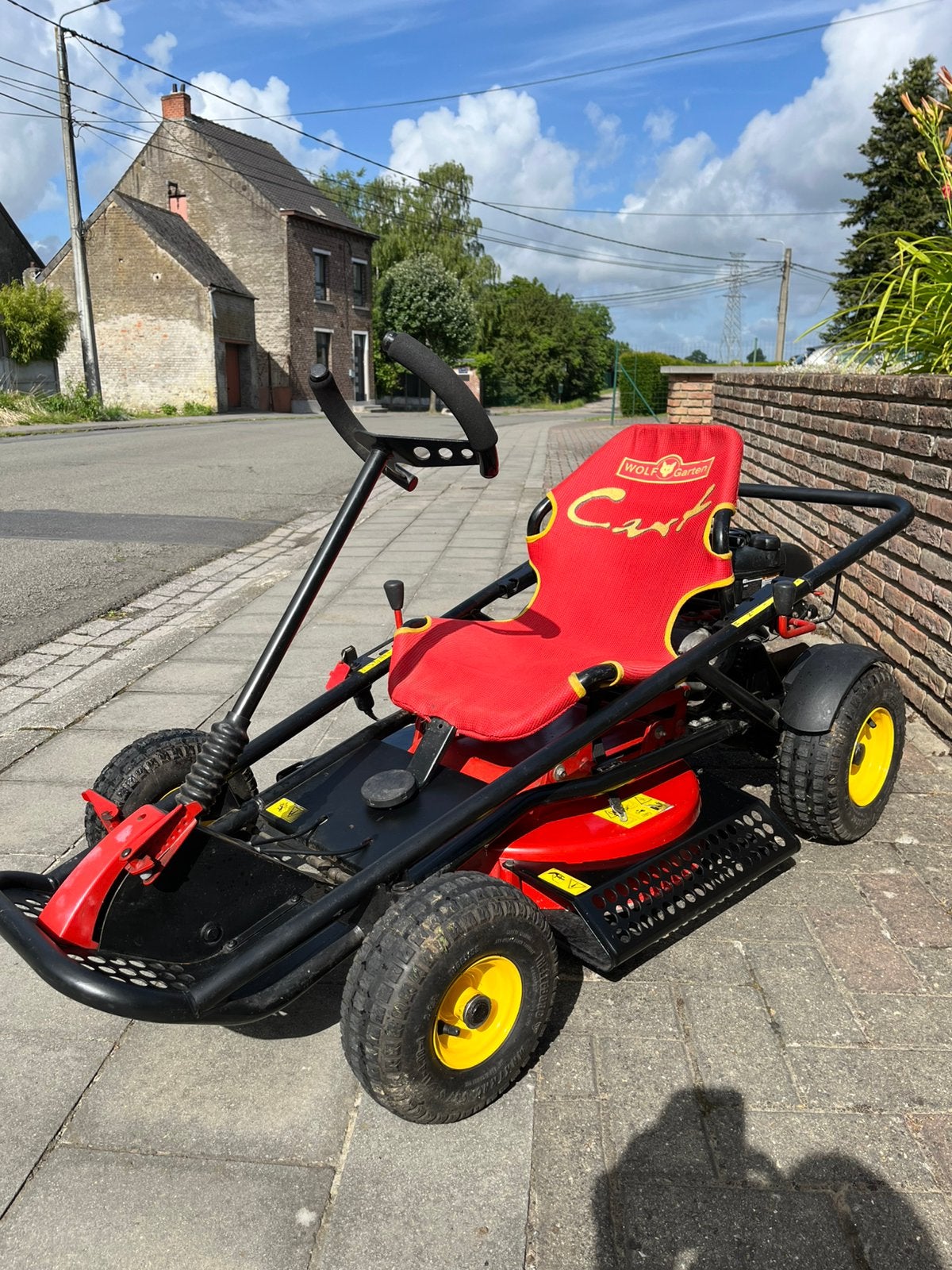 Tondeuse à gazon kart wolf, Jardin & Terrasse, Enlèvement ou Envoi, Comme neuf, Vitesses