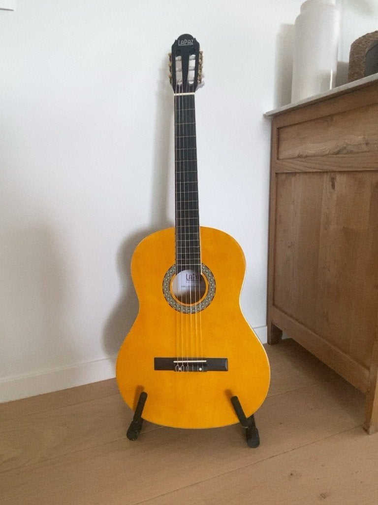 LaPaz 001 klassieke gitaar 4/4 met standaard, Enlèvement, Comme neuf, Guitare classique ou espagnole