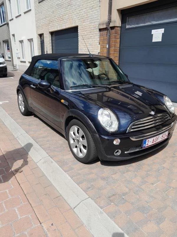minicooper, Auto's, Mini, Zwart, Cabriolet, Zwart, Leder