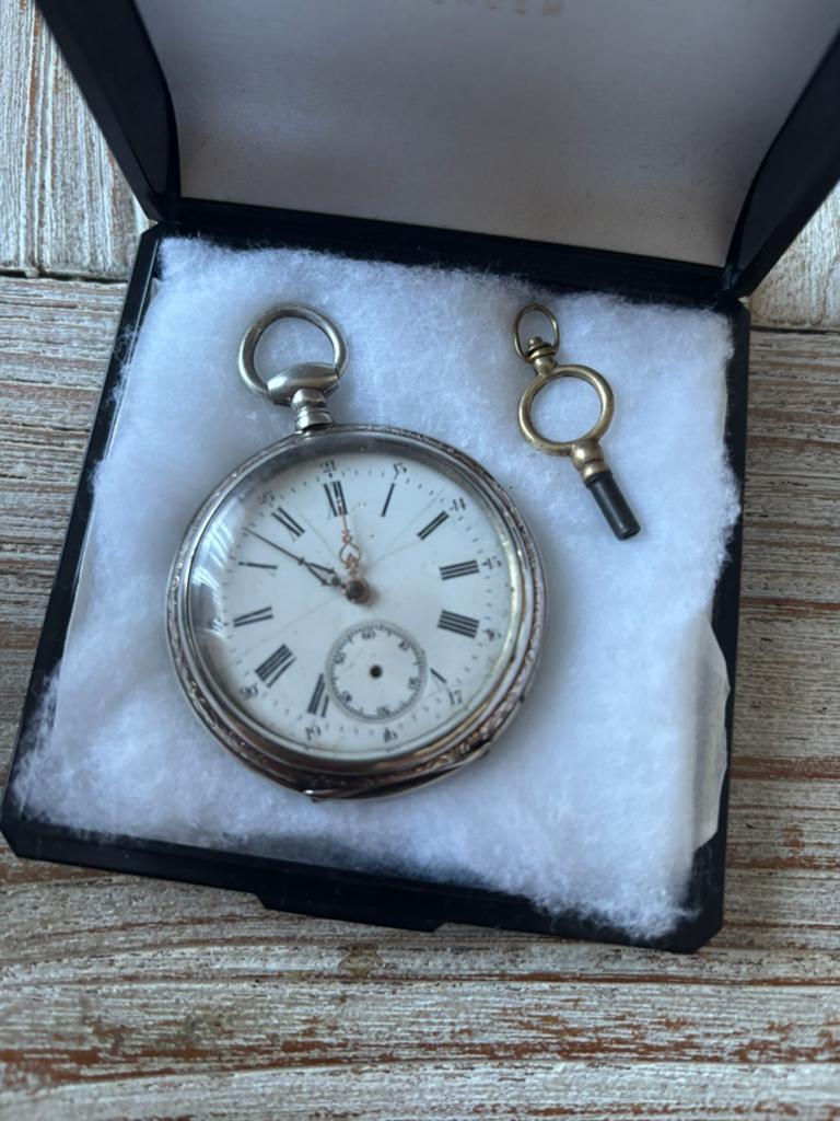 Montre de poche en argent., Enlèvement ou Envoi, Utilisé