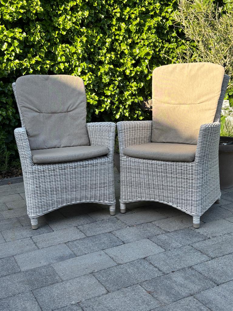 2x Tuinstoel taste by 4 seasons wicker, Tuin en Terras, Tuinstoelen, Ophalen, Gebruikt, Wicker