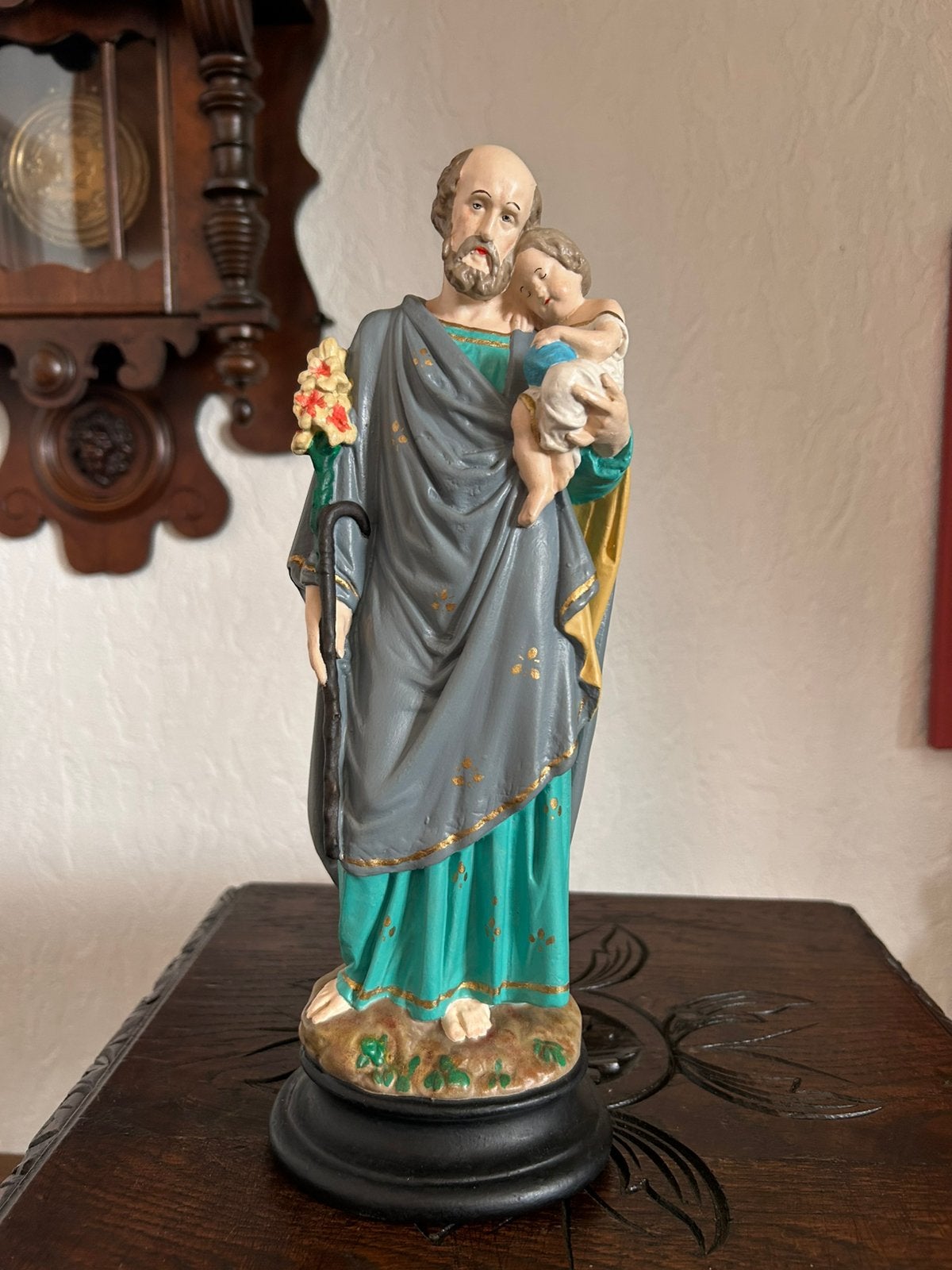 Beeld Sint - Jozef met kind 30cm, Enlèvement