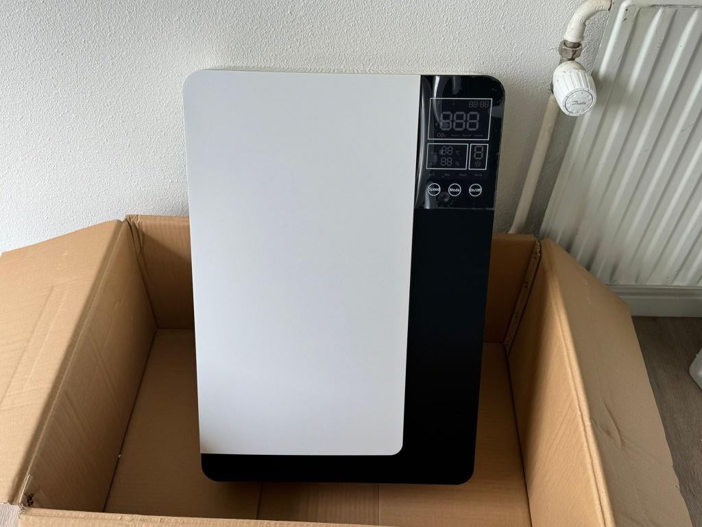 Nieuwe WTW Unit met CO2-sensor, 150 m3, elders €900 +, Ophalen of Verzenden, Nieuw, Ventilator en Afzuiger