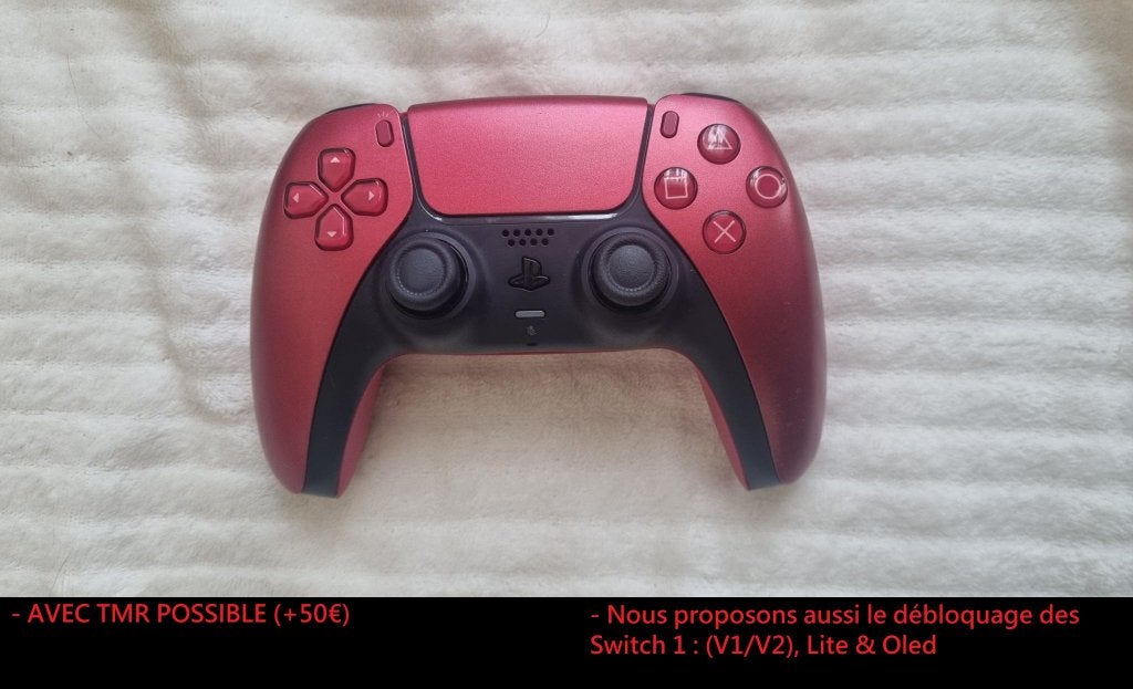 PS5 Controller Volcanic Red - Origineel, Games en Spelcomputers, Spelcomputers | Sony Consoles | Accessoires, Refurbished, PlayStation 5