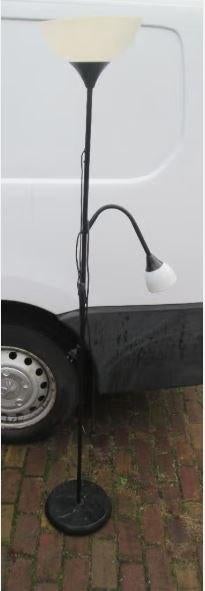 Mooie Retro Metalen Staande Lamp met Leeslamp, Ophalen, Huis en Inrichting