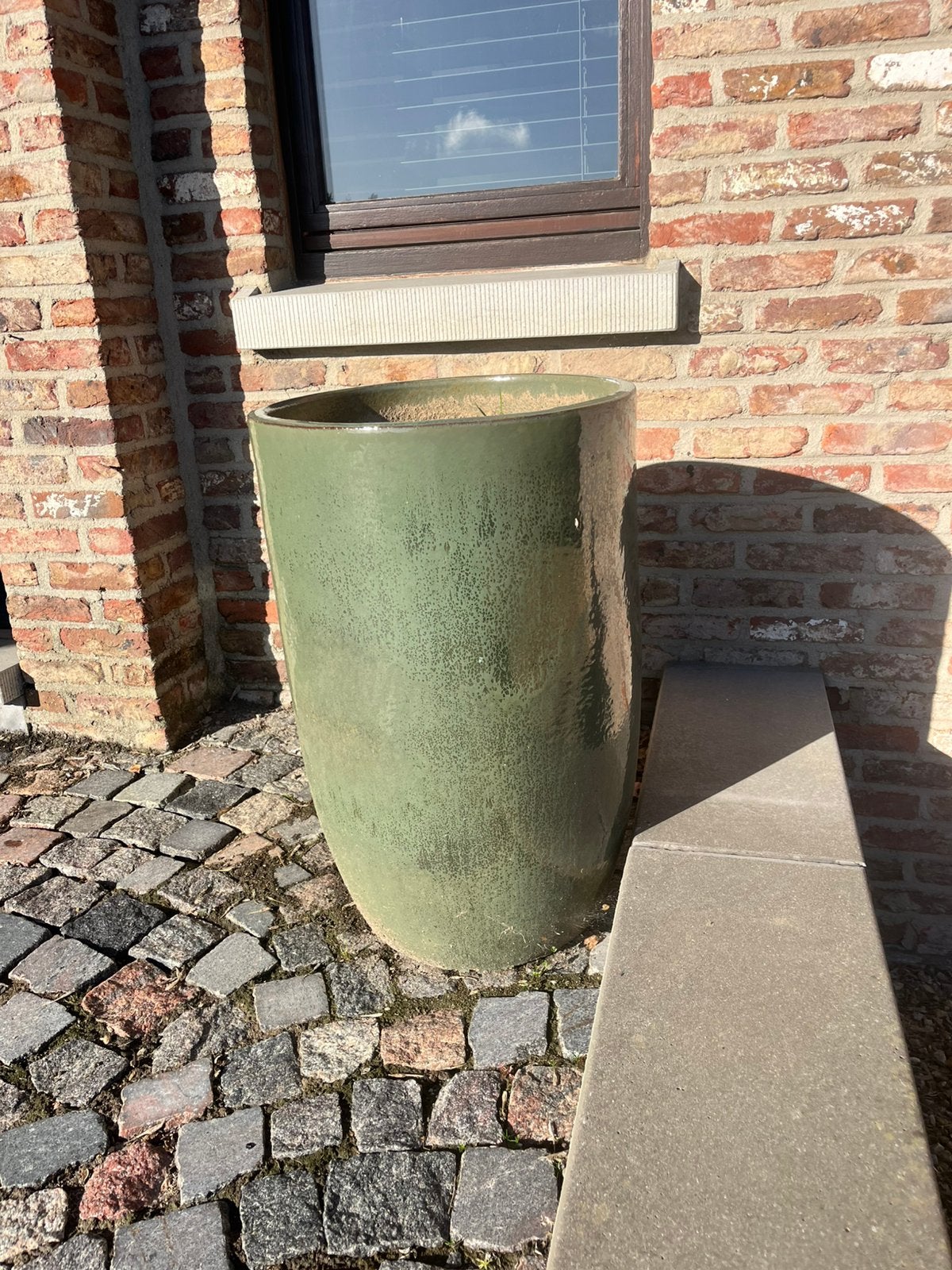Twee mooie groene potten, Tuin en Terras, Ophalen, Zo goed als nieuw