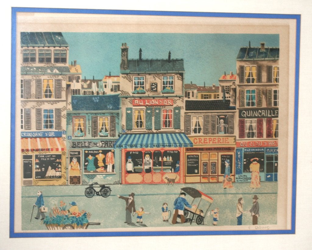 Michel Delacroix - Litho Gesigneerd, Gesigneerd, Ophalen