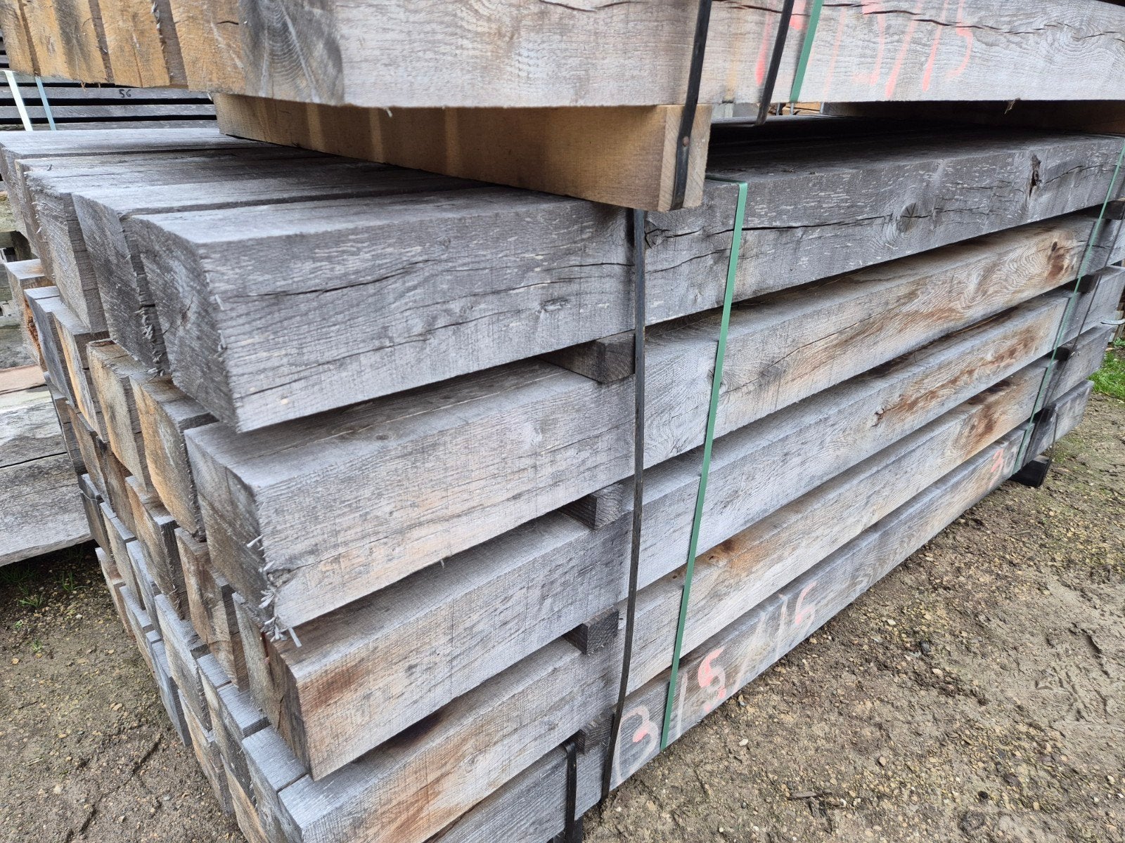 eiken balken palen kepers 15x15, Ophalen, Balken