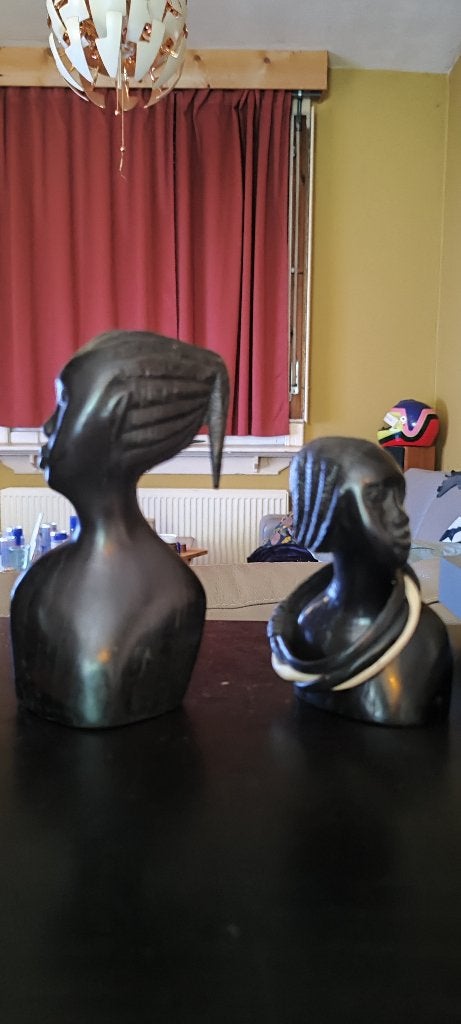 Authentieke hand gemaakte Afrikaanse kunst, beeldjes, Antiek en Kunst, Kunst | Beelden en Houtsnijwerken, Ophalen, Handgemaakt