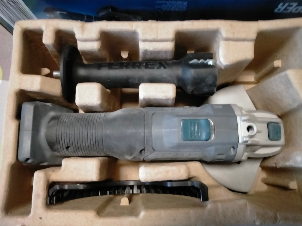 Accu slijpschijf van FERREX, Ophalen, Nieuw, Minder dan 700 watt, Haakse handslijpmachine