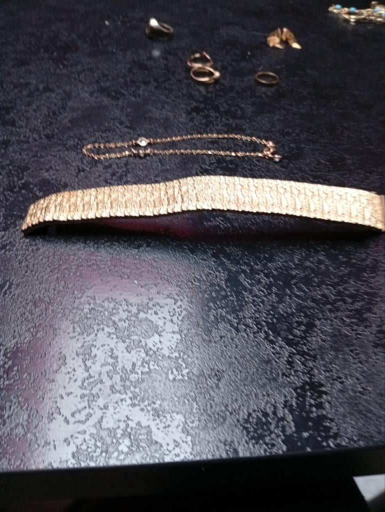 Diverse 9 karaats vergulde armbanden, Ophalen of Verzenden, Goud, Goud