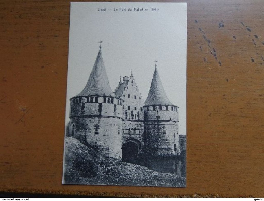Postkaart Gent, Le Fort du Rabot en 1840, Ophalen of Verzenden, Ongelopen, Oost-Vlaanderen