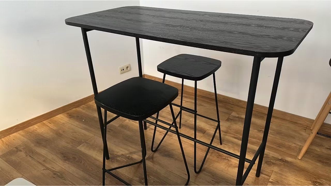 Table haute + tabourets, Maison & Meubles, Tables | Tables mange-debout, Enlèvement, Utilisé