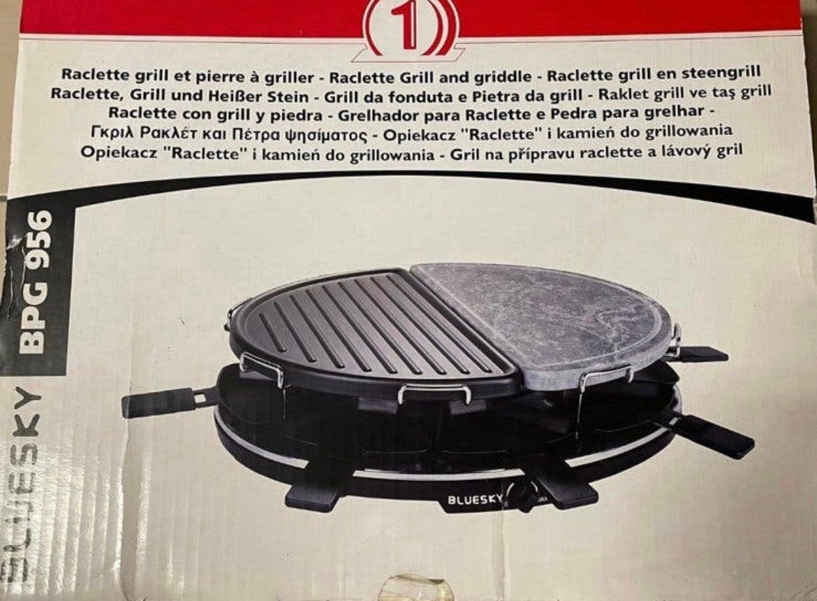 Raclette, grill en steengrill, Ophalen, Gebruikt