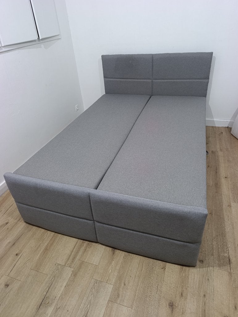 Boxspring met ingebouwde matras LEVERING GRATIS, Ophalen, Gebruikt, Tweepersoons, 140 cm