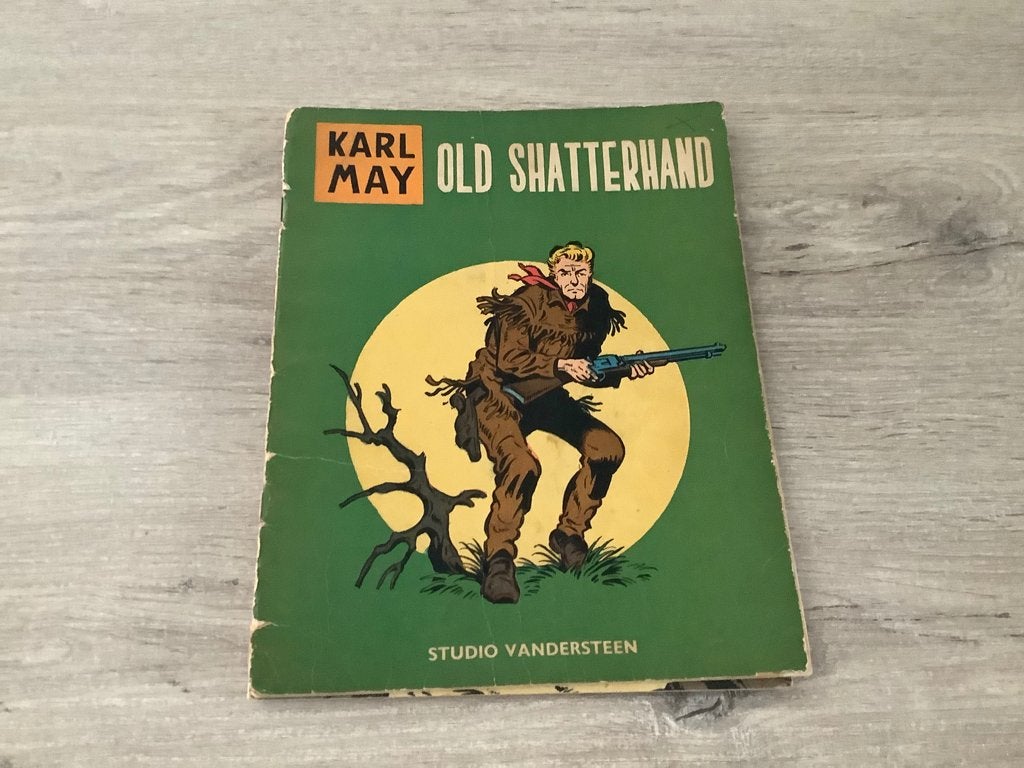 Karl May vintage strip: Old shatterhand, Eén stripboek, Ophalen of Verzenden, Gelezen, Willy vandersteen