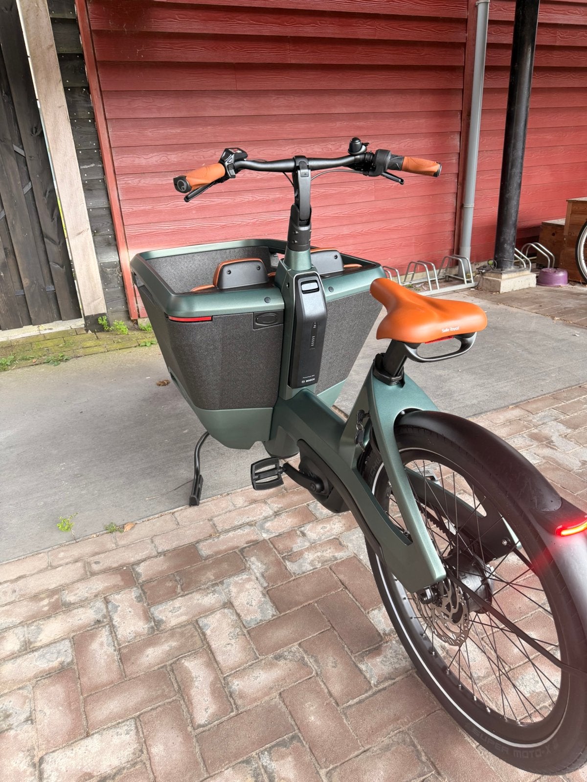 Vélo cargo Lovens S100, batterie de 800 watts, garantie 2026, Comme neuf, Enlèvement, 2 enfants, Frein à disque