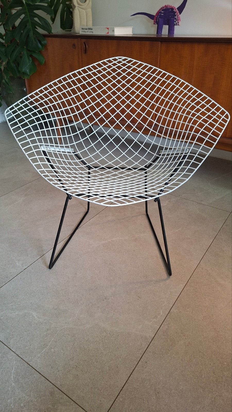 Chaise Knoll Diamond, Enlèvement, Blanc