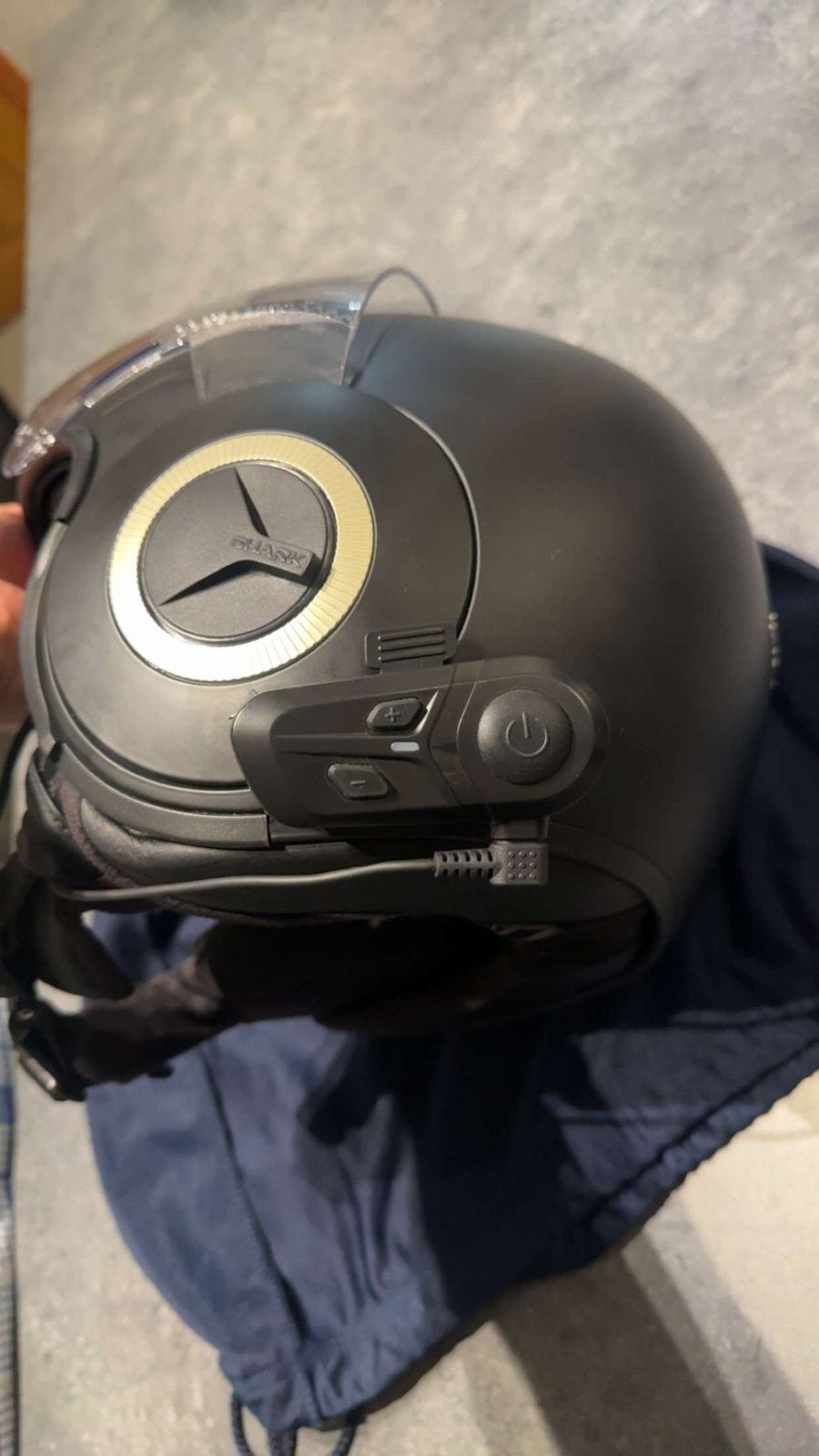 Shark helm maat S met intercom, Motoren, Ophalen, S, Shark