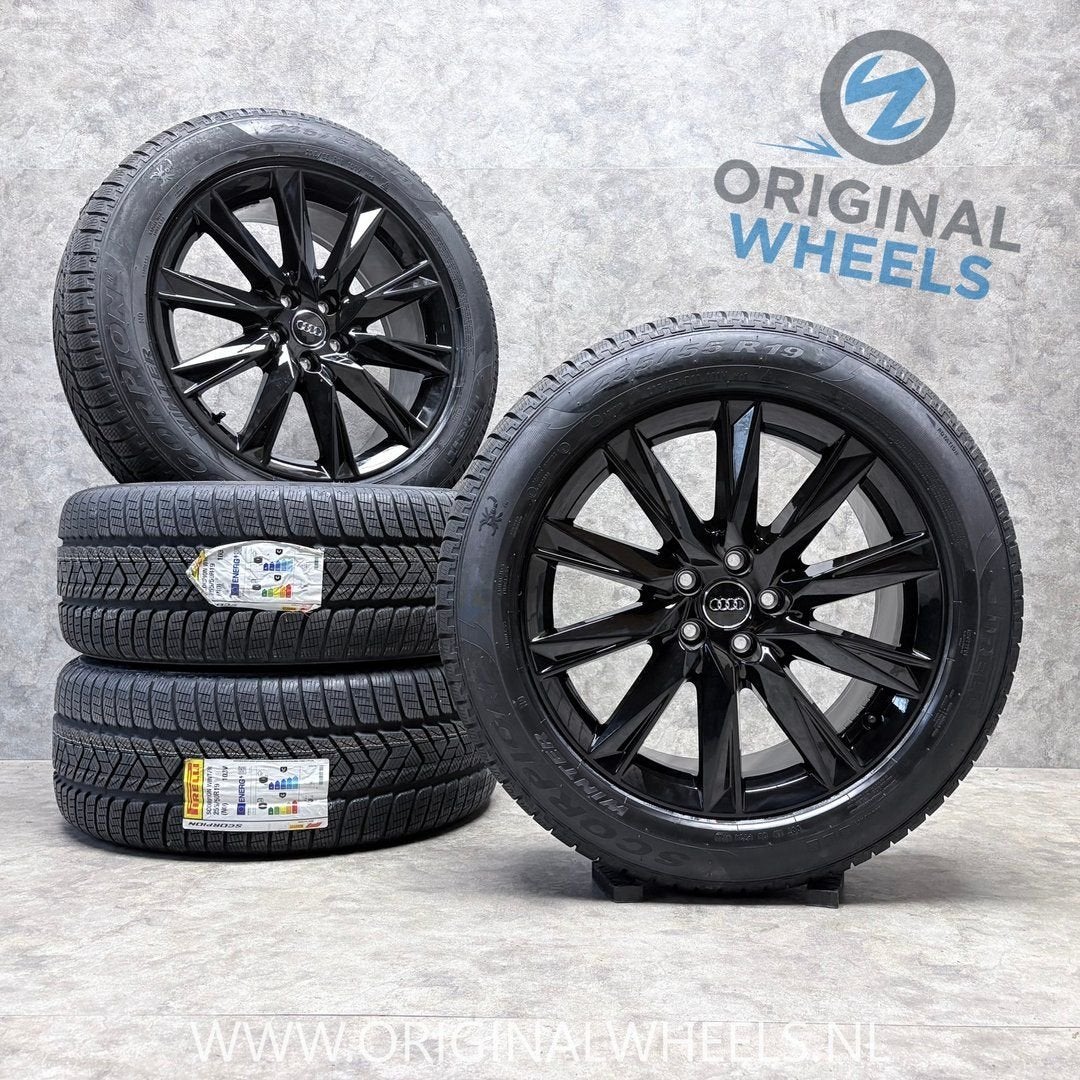 19 inch originele velgen + winterbanden Audi Q4 e-tron, 19 inch, Gebruikt, -, -