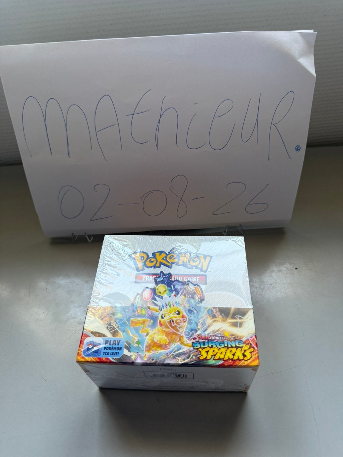 Pokemon Surging Spark Booster Box, Ophalen, Zo goed als nieuw, Booster