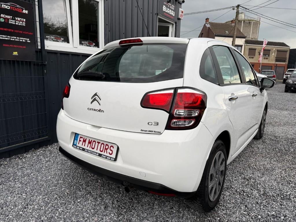 Citroen C3 1.2i/Airco/onderhoud + CT OK + 1 jaar garantie, Auto's, Voorwielaandrijving, Euro 5, Stof, Zwart
