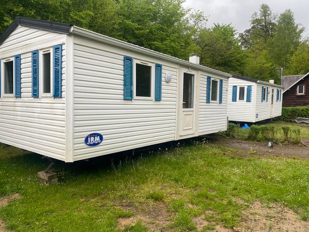 Stacaravan met twee slaapkamers met 2 schuine daken, Tot en met 5