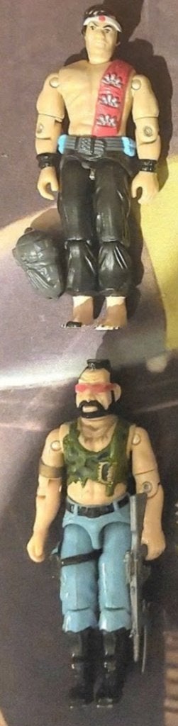 2 figurines G.I.Joe avec 2 accessoires, Collections, Enlèvement, Utilisé