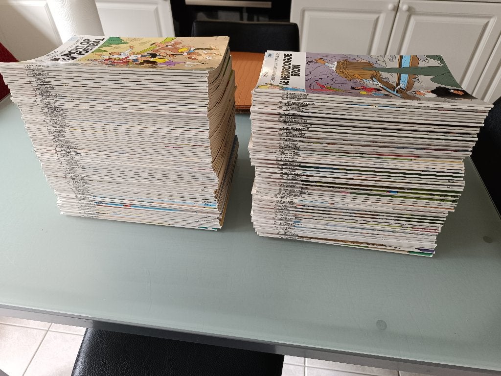 Nog 5 nette JOMMEKE strips met de witte ruggen, Plusieurs BD, Enlèvement ou Envoi, Comme neuf, Jef Nys.