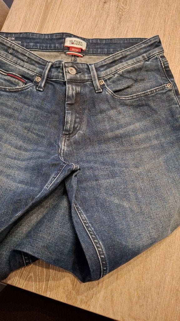 Nieuwe jeansbroek voor heren Tommy, Kleding | Heren, Spijkerbroeken en Jeans, Ophalen, Blauw, Overige jeansmaten, Nieuw