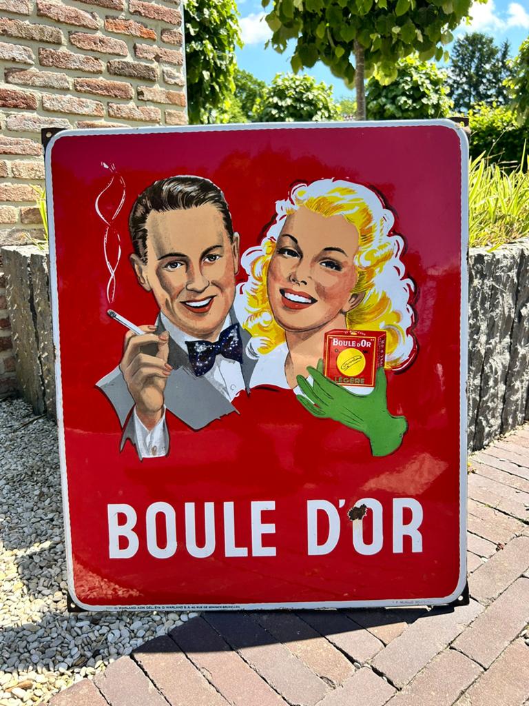 Boule d’or emaille bord - zeer goede staat !, Enlèvement, Comme neuf