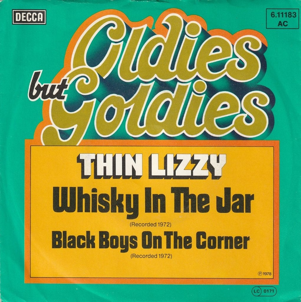 Thin Lizzy - Whisky in the jar, CD & DVD, Enlèvement ou Envoi, 7 inch, Comme neuf, Rock et Metal
