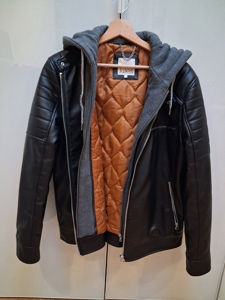 Jules 2-in-1 Bikerjas (Maat L), Kleding | Heren, Ophalen, Maat 52/54 (L), Jules, Zwart