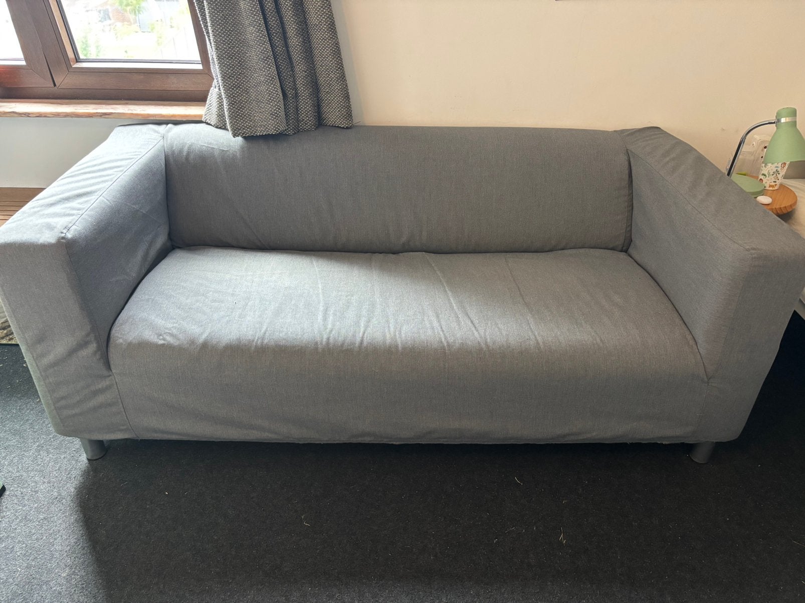 Ikea klippan, grijs, Maison & Meubles, Canapés | Sofas & Chaises Longues, Comme neuf, Deux personnes, 150 à 200 cm, 75 à 100 cm