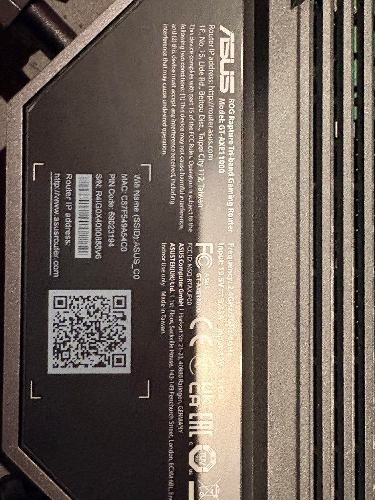 ASUS ROG Rapture GT-AXE11000, Enlèvement, Comme neuf