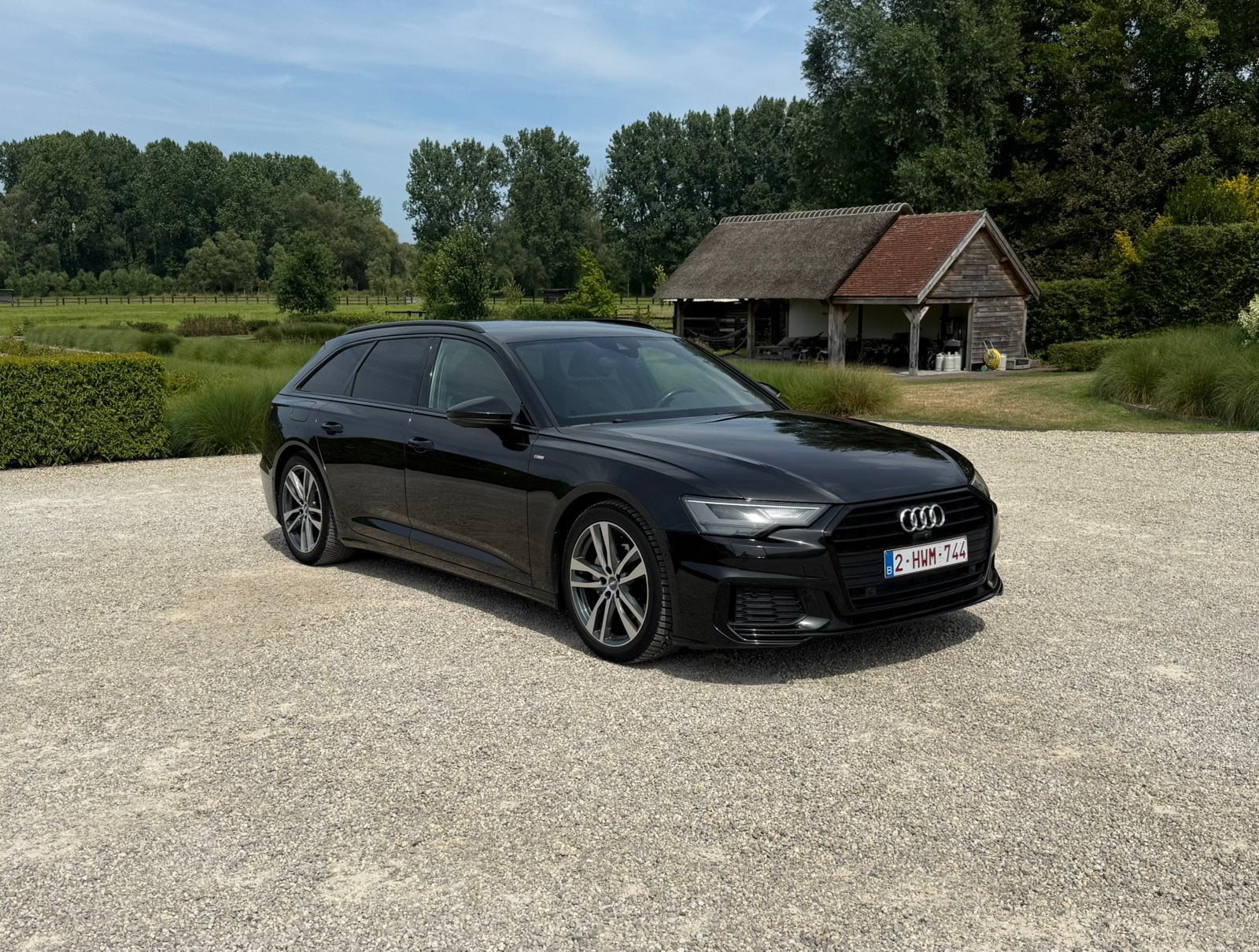 Audi A6, Auto's, Audi, Dealer onderhouden, Leder en Stof, Zwart, Particulier