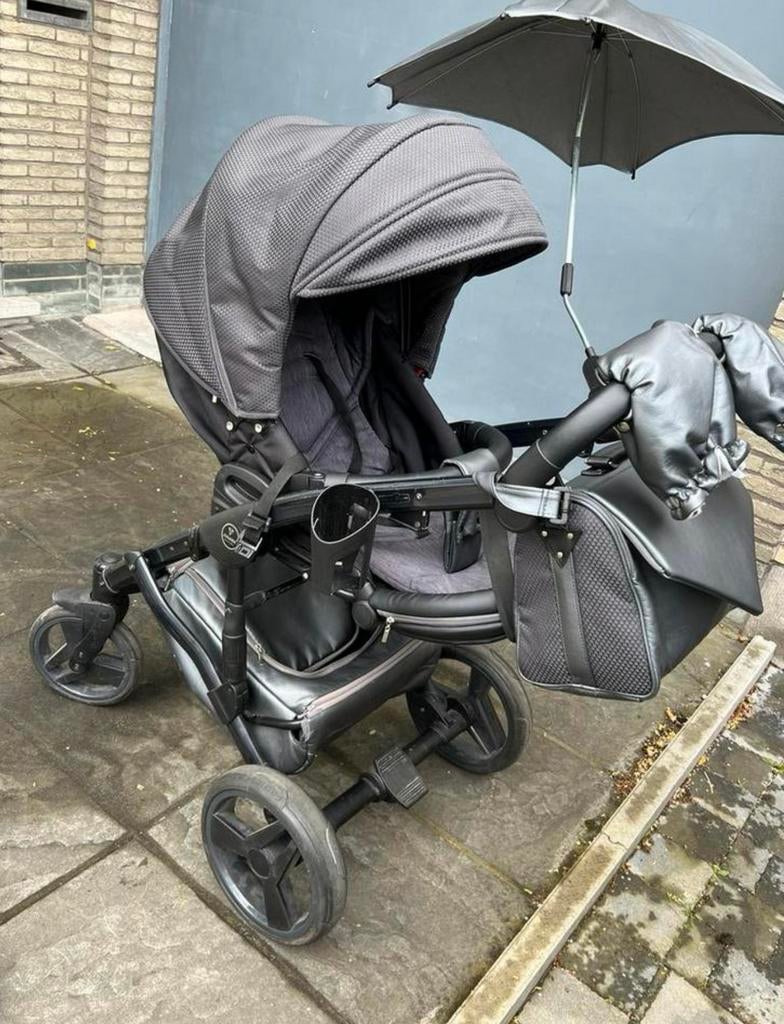 Yunama kinderwagen 3in1 – compleet set + accessoires, Zo goed als nieuw, Zonnekap, Ophalen, Overige merken
