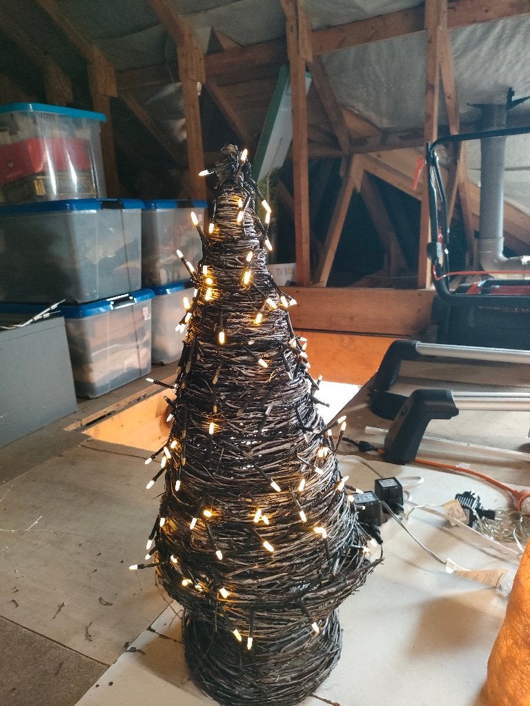 Kerstbomen (set van vier) + kerstboommand, Ophalen, Zo goed als nieuw