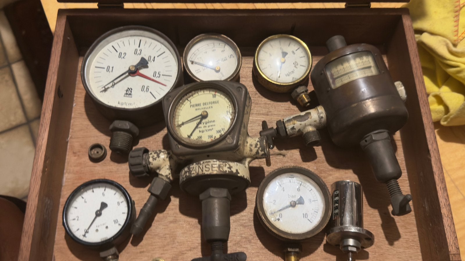 Messing barmeters vintage zeer zwaar, Ophalen of Verzenden