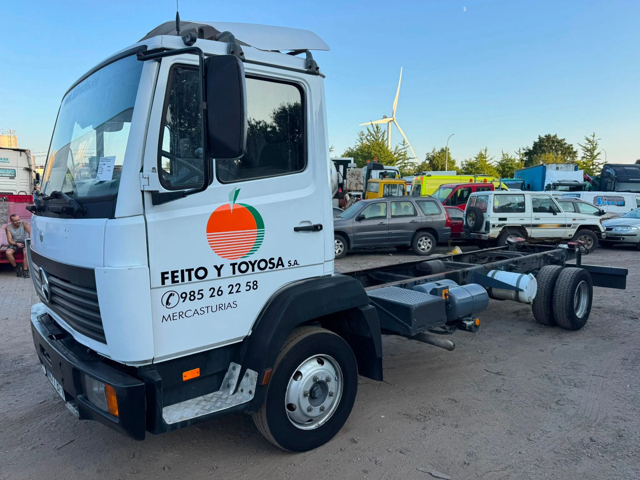 Mercedes-Benz LK 814 *4Cylinder-Full Steel* (bj 1997), Achterwielaandrijving, Wit, Mercedes-Benz, Bedrijf