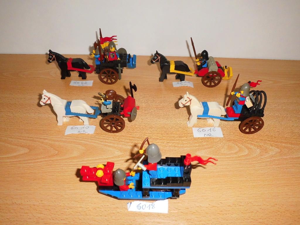 ridders  met paard en wagen  en een boot van lego, Ophalen, Gebruikt, Overige thema's, Lego