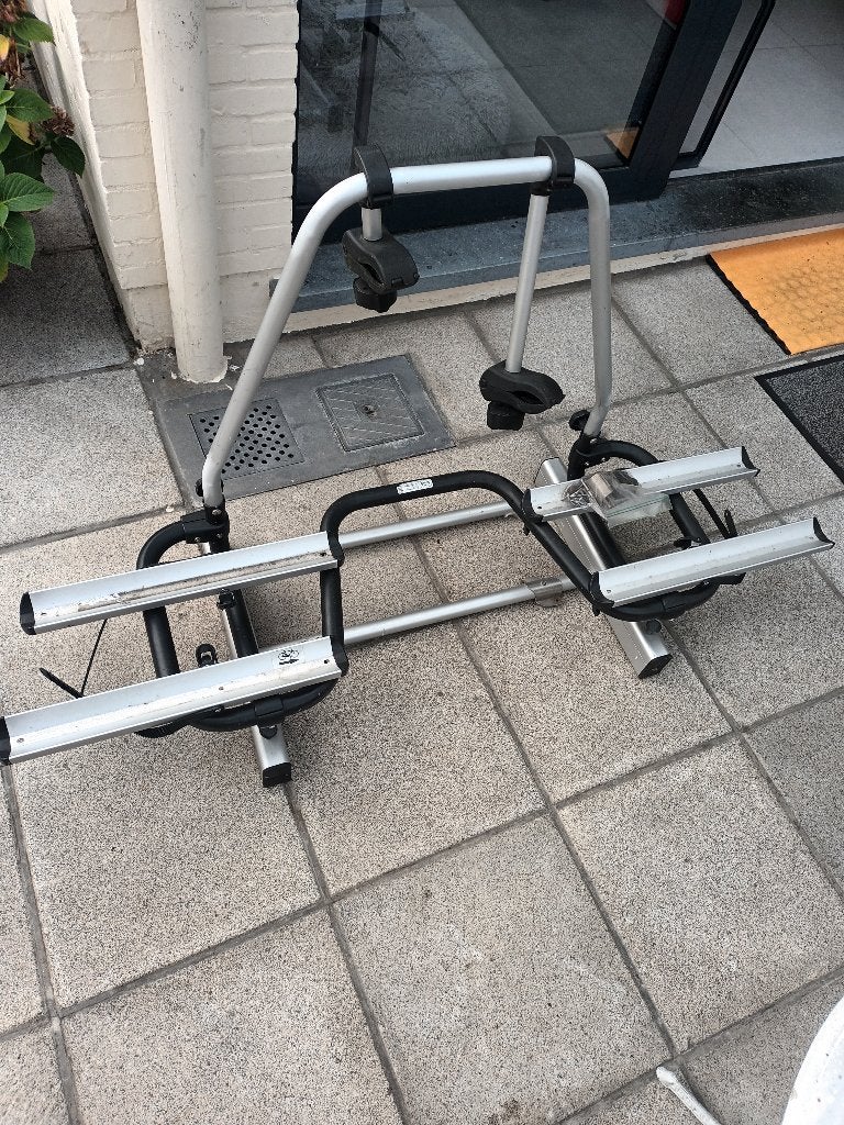Enduro BC260 fietsendrager met oprijgoot voor caravan, Ophalen, 2 fietsen, Gebruikt, Elektrische fiets
