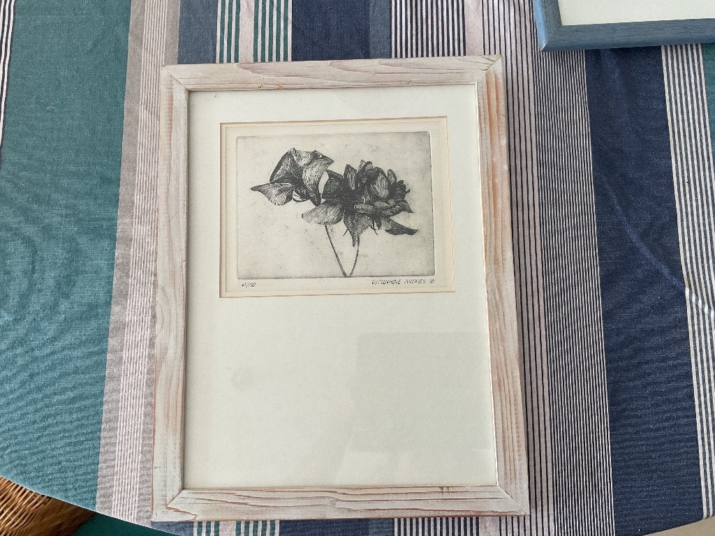 Ets Dries uyttenhove, Enlèvement, Faune et Flore, Eau-forte, Encadré