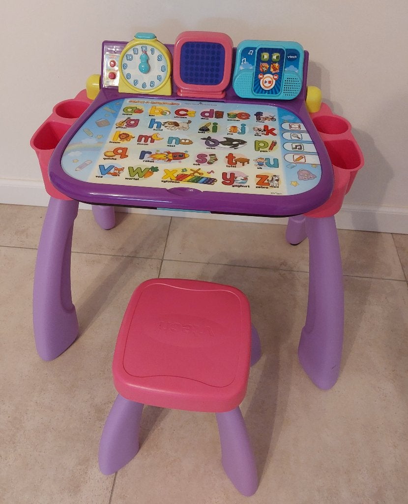 VTech  Mon bureau magique 3 en 1 (rose - néerlandais), Enlèvement, Comme neuf, 4 à 6 ans