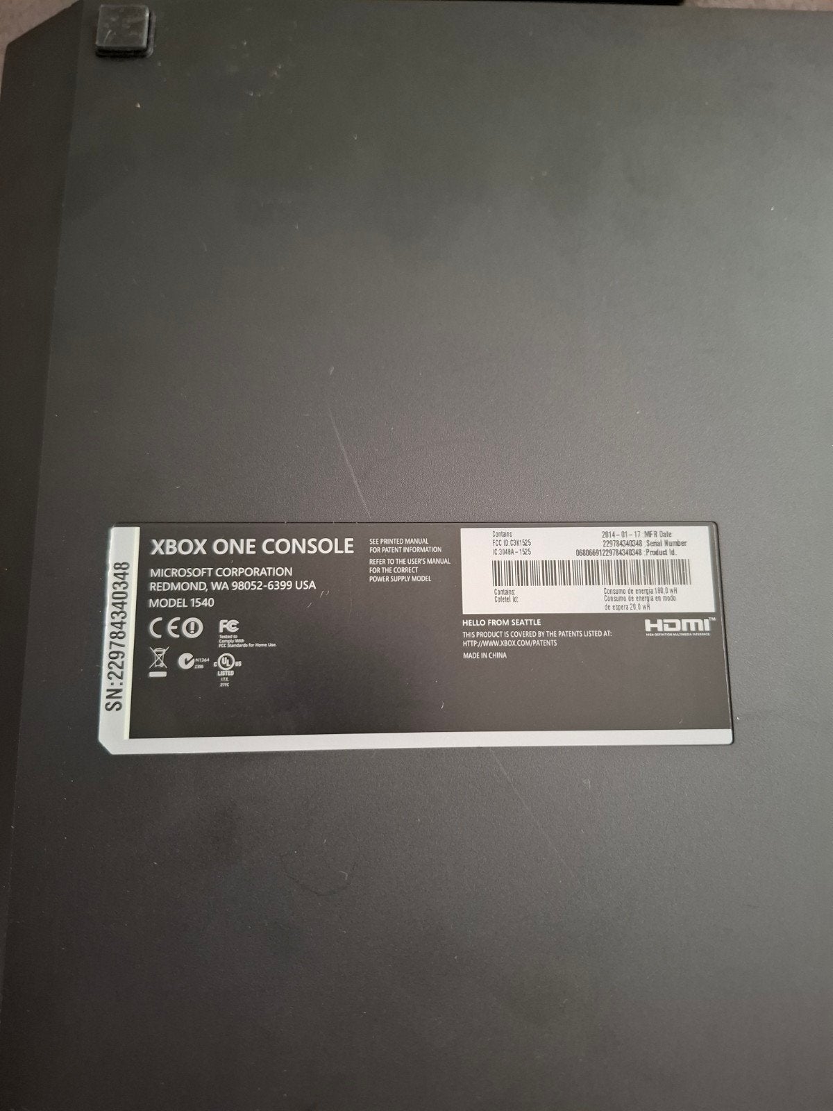 xbox one zwart, Games en Spelcomputers, Ophalen, Xbox One, Met 1 controller, Gebruikt